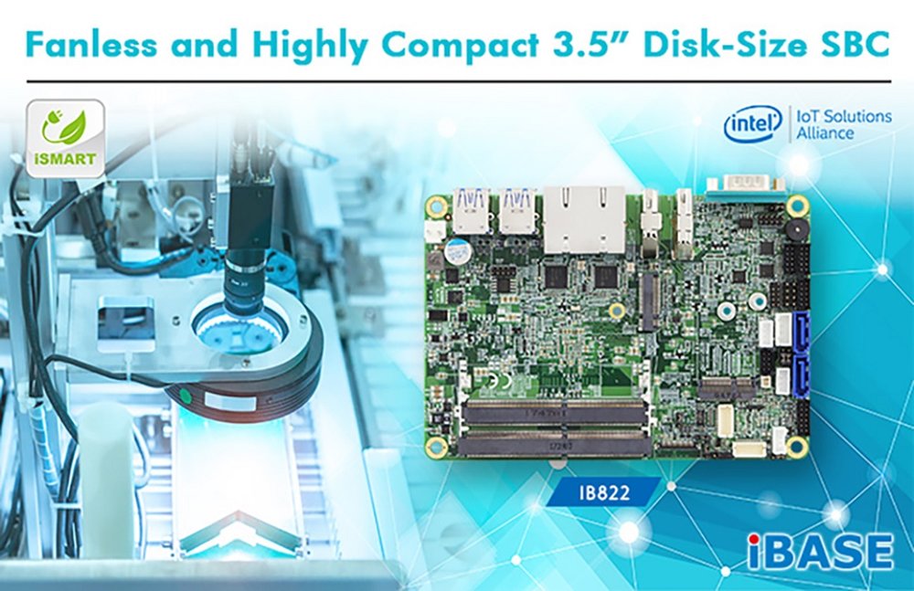 Fanless and Highly Compact 3.5” Disk-Size SBC